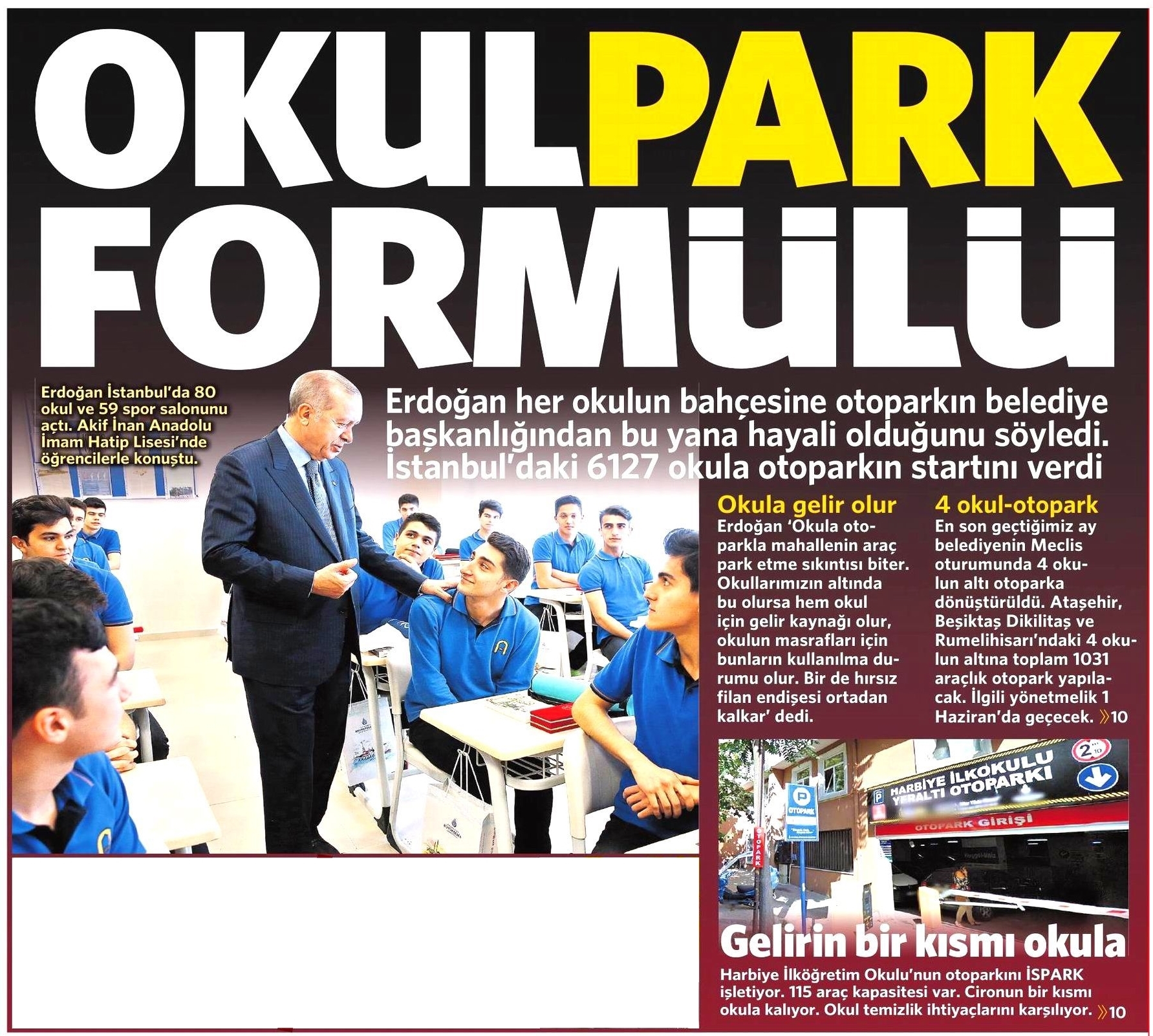OKUL PARKLARINA POLİPARK !!